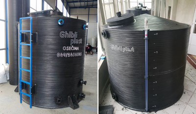 Vertikalni plastični rezervoari za vodu, hemikalije - GHIBLIPLAST